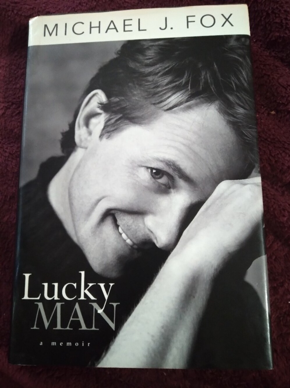 Lucky Man Hardcover Memoir - Black & White